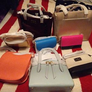 8 new beautiful Kate Spade purse all new , colors are posted, all authentic .